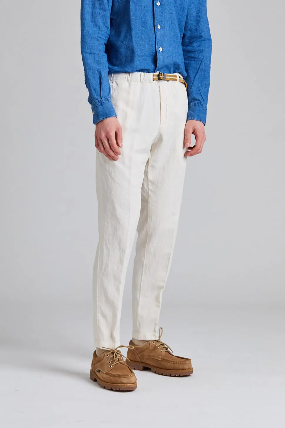 Greg Soft Lyocell Trouser Off White