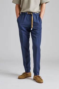 Greg Soft Lyocell Trouser Blue