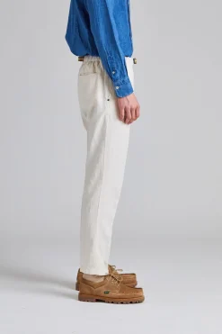 Greg Soft Lyocell Trouser Off White