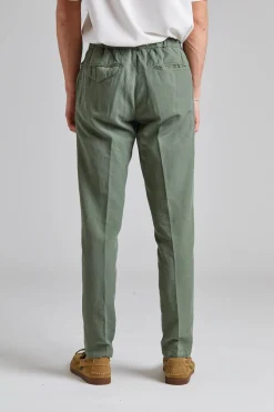 Greg Soft Lyocell Trouser Green