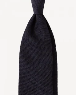 Grenadine Garza Fina Unlined Tie Navy