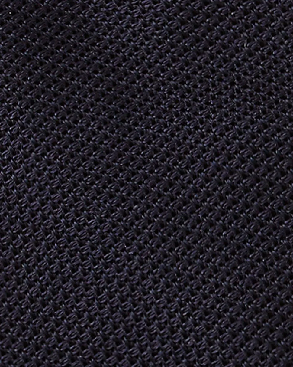 Grenadine Garza Fina Unlined Tie Navy