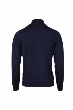 Half Zip Merino Wool Blå