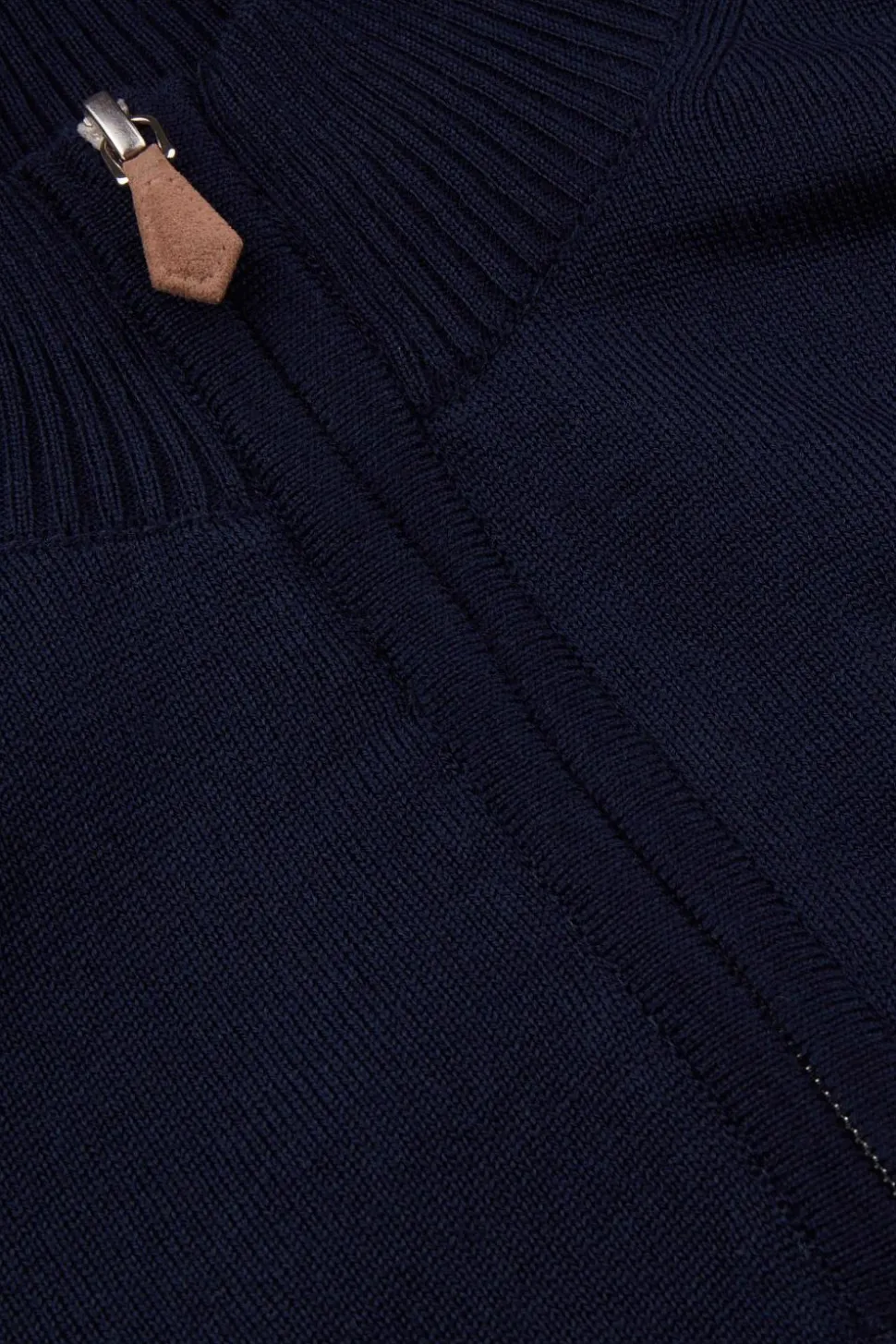 Half Zip Merino Wool Blå