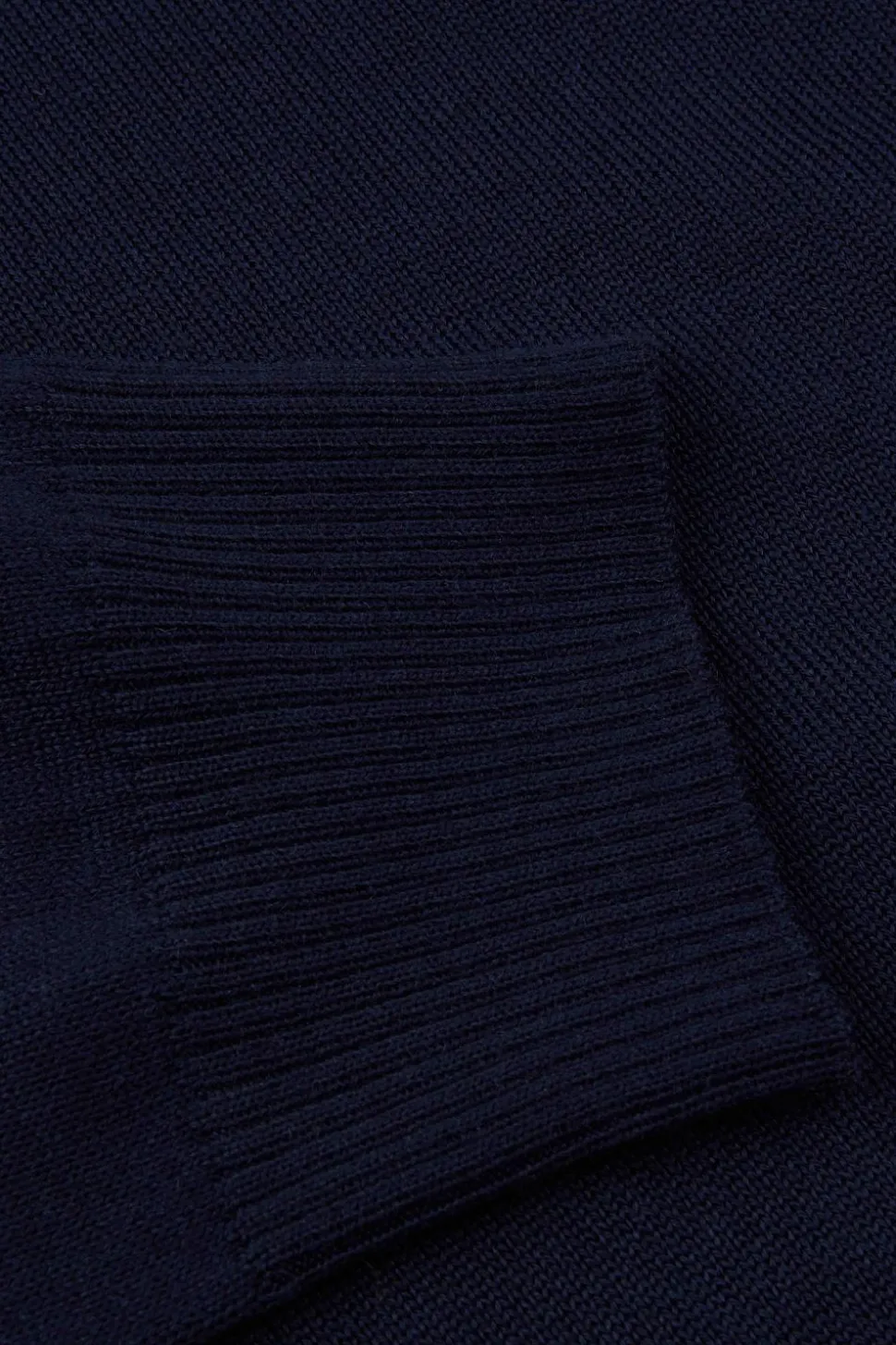 Half Zip Merino Wool Blå