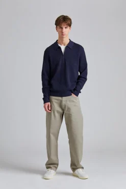 Hansie LS Navy Melange