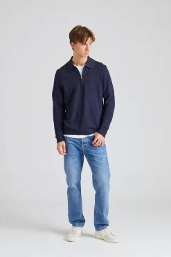 Hansie LS Navy Melange