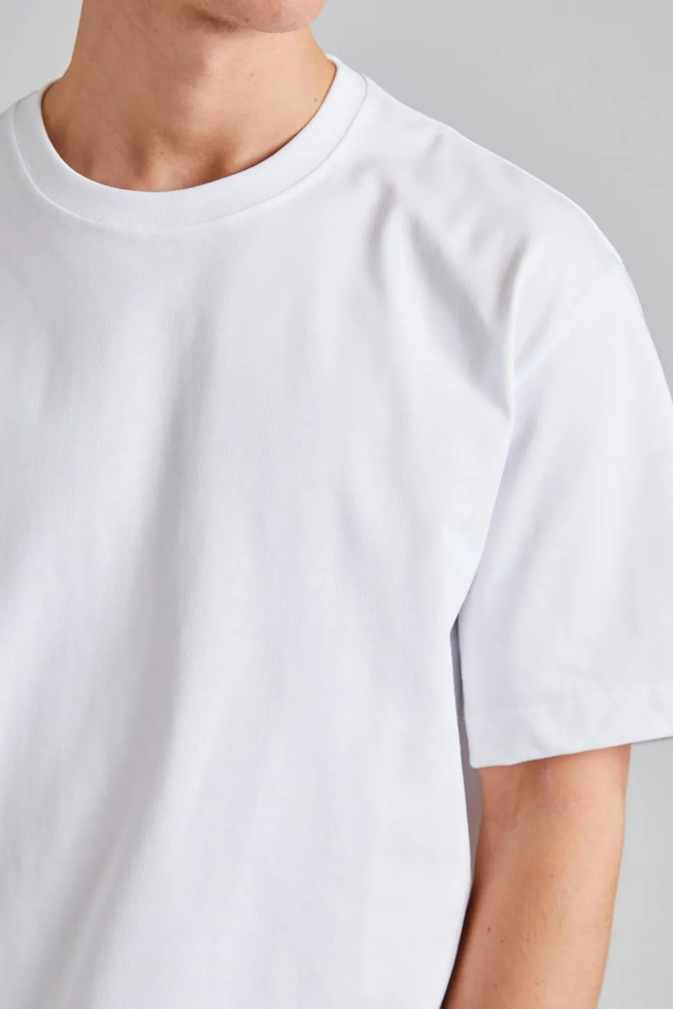 Heavy Crewneck Tee Mono White