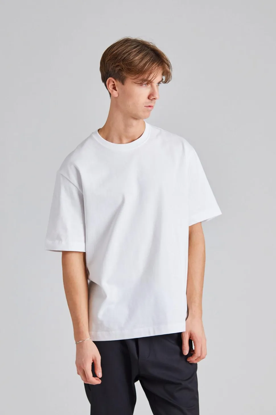Heavy Crewneck Tee Mono White