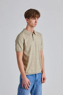 Henrik Cotton Pique Sand Mix