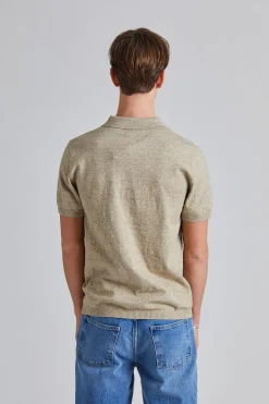 Henrik Cotton Pique Sand Mix