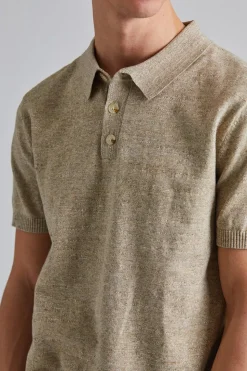 Henrik Cotton Pique Sand Mix