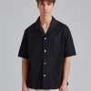 Heusen Shirt Shortsleeve Black All Day Poplin