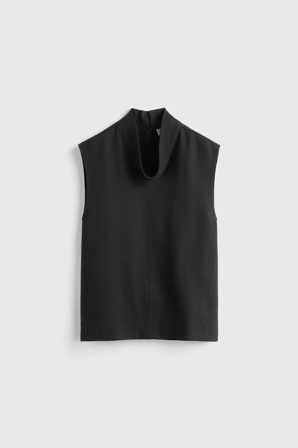 High Neck Top Black