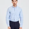 Ice Blue Button Down Oxford Shirt