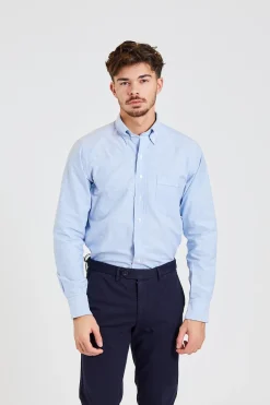 Ice Blue Button Down Oxford Shirt