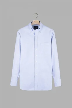 Ice Blue Button Down Oxford Shirt