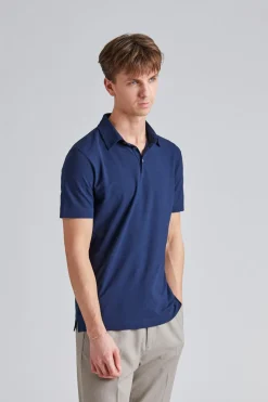 Ice Cotton Polo Shirt Blu Copiativo