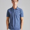 Ice Cotton Polo Shirt Denim