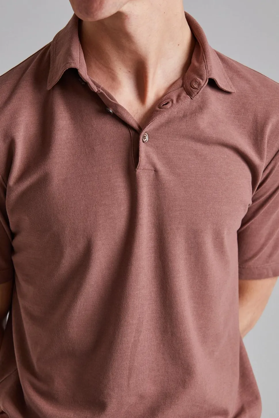 Ice Cotton Polo Shirt Malva