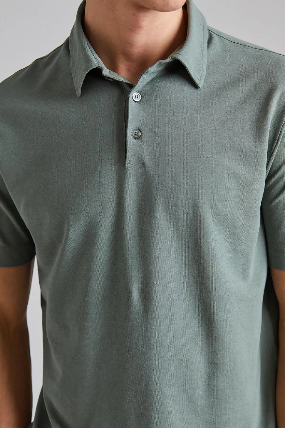 Ice Cotton Polo Shirt Militare