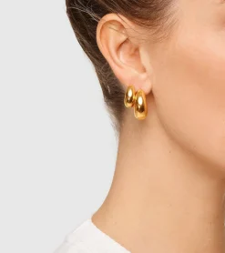 Ice Hoop Medium Gold