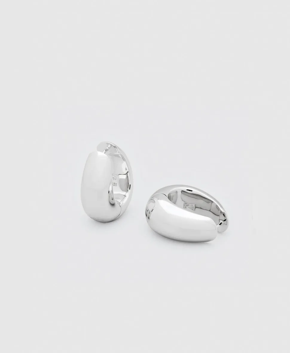 Ice Hoop Medium Silver