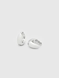 Ice Hoop Small Silver