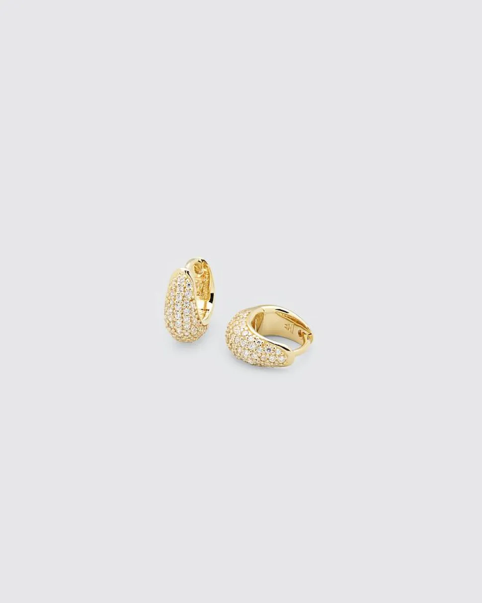 Ice Huggie Pave Gold