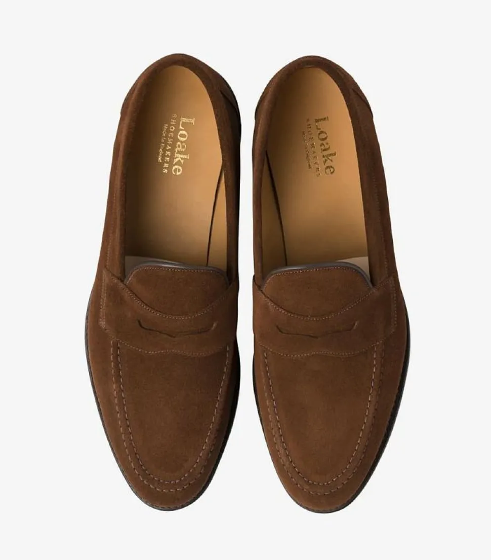 Imperial Penny Loafer Brown Suede