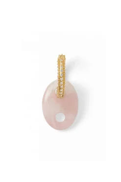 Infinty Hoops Rose Quartz