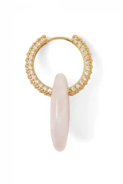 Infinty Hoops Rose Quartz