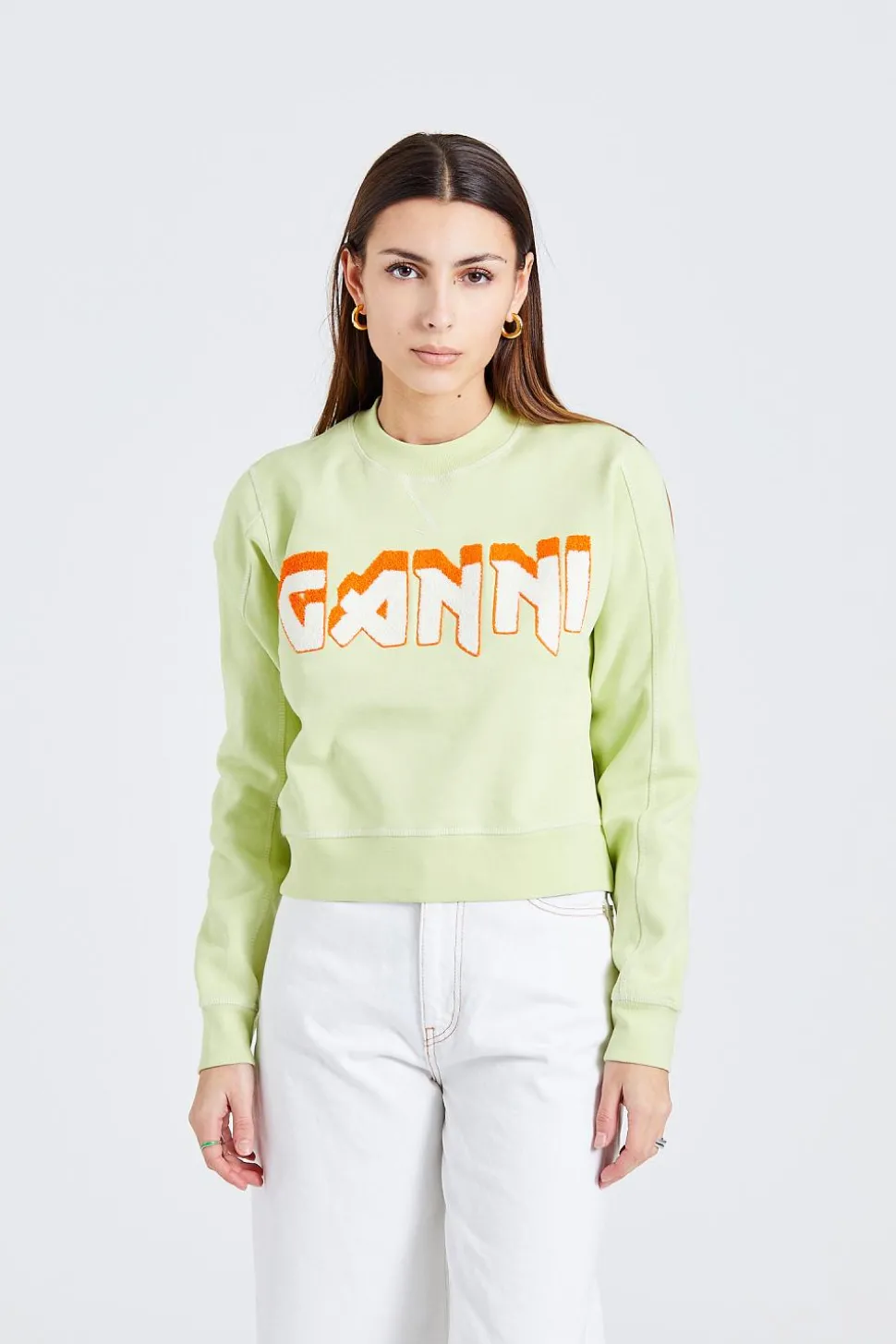 Isoli Ganni Rock Sweatshirt Lily Green