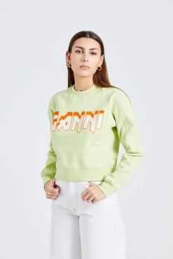 Isoli Ganni Rock Sweatshirt Lily Green