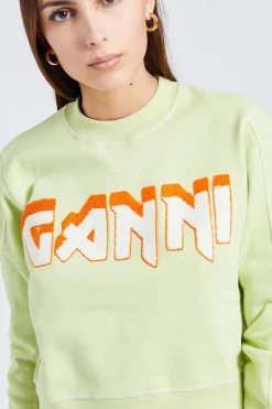 Isoli Ganni Rock Sweatshirt Lily Green
