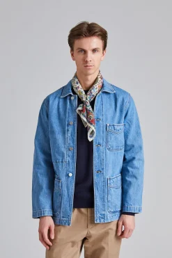 Jacket Denim Chore Bleach Wash