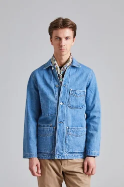 Jacket Denim Chore Bleach Wash