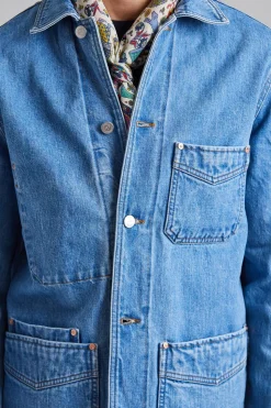 Jacket Denim Chore Bleach Wash