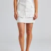 Jane Mini Skirt White