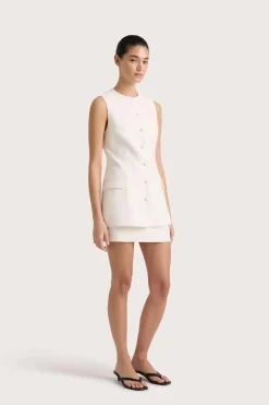 Jane Mini Skirt White