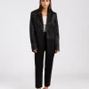 Jara Shiny Blazer Black