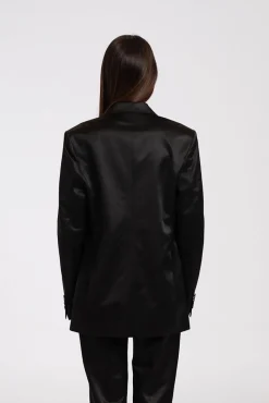 Jara Shiny Blazer Black