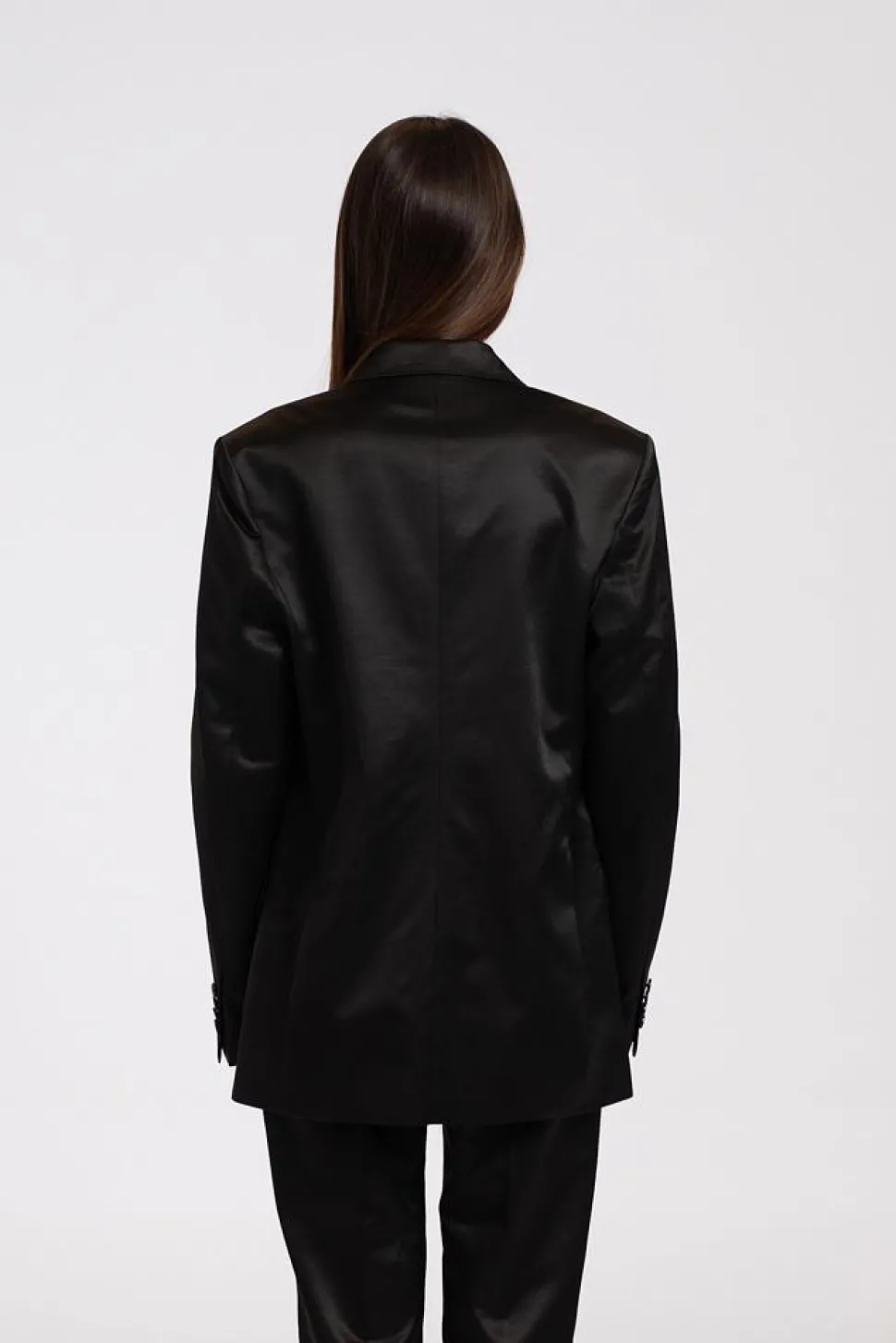 Jara Shiny Blazer Black
