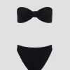 Jean Bikini Crinkle Black