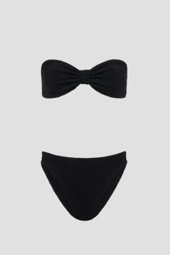 Jean Bikini Crinkle Black