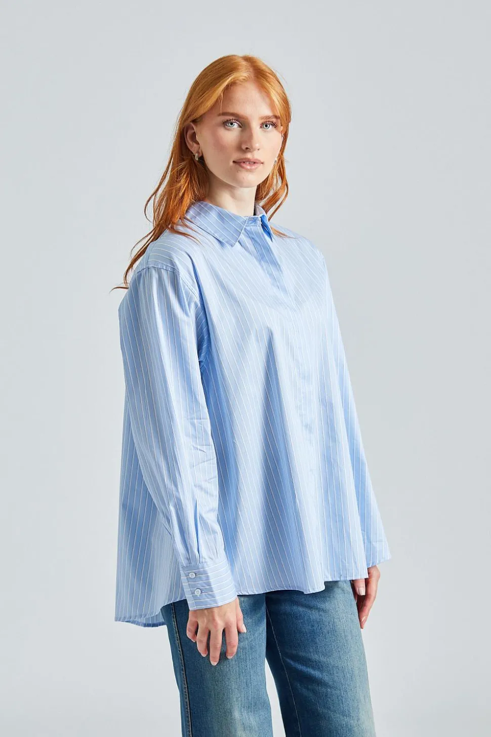 Jeanne Shirt Blue Stripe