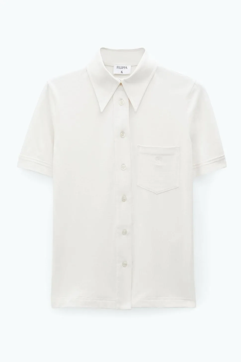Jersey Short Sleeve Shirt Ivory