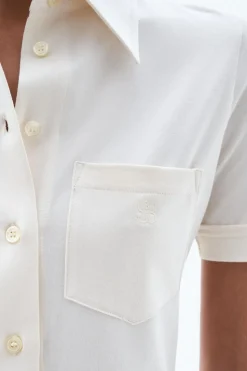 Jersey Short Sleeve Shirt Ivory