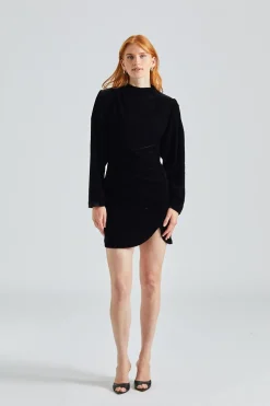 Jet Dress Velvet Black