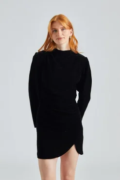 Jet Dress Velvet Black